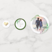 PixDezines Watercolor Palm Fronds Konfetti (Vorderseiten)