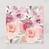 PixDezines Watercolor Peonies Recipe Request Enclo Begleitkarte (Rückseite)