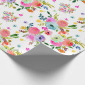 PixDezines Watercolor Ranunculus | DIY-Hintergrund Geschenkpapier (Ecke)