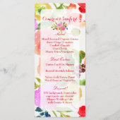 PixDezines Watercolor Ranunculus Menü Menükarte (Rückseite)