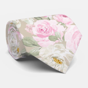PixDezines Watercolor Rosa Rosen DIY Hintergrund Krawatte