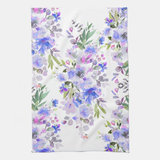 PixDezines Watercolor Sommer Floral Geschirrtuch (Vertikal)