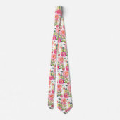 PixDezines Watercolor Sommererbsen Krawatte (Rückseite)