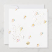 PixDezines Watercolor Sommerfrische Rose Dedicatio Einladung (Rückseite)