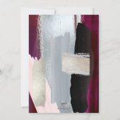 PixDezines Watercolor Swatches Dahlia Red Blush Einladung (Rückseite)