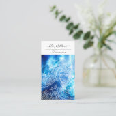 PixDezines Watercolor The Great Wave, Hokusai Visitenkarte (Stehend Vorderseite)