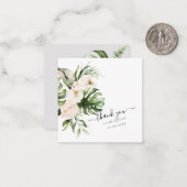 PixDezines Watercolor Tropischer Dschungel Note Ca Mitteilungskarte (Vorderseite/Rückseite Beispiel)