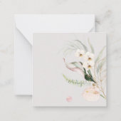 PixDezines Watercolor Tropischer Dschungel Note Ca Mitteilungskarte (Rückseite)