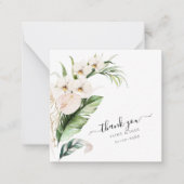 PixDezines Watercolor Tropischer Dschungel Note Ca Mitteilungskarte (Vorderseite)