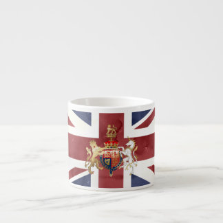 PIXDEZINES WATERCOLOR UNION JACK and INSIGNIA Espressotasse