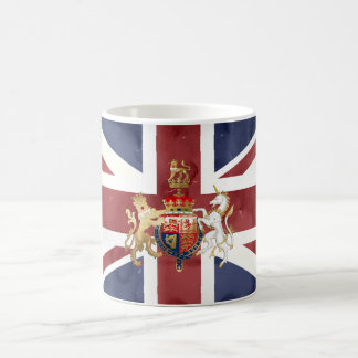 PIXDEZINES WATERCOLOR UNION JACK and INSIGNIA Kaffeetasse