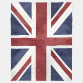 PixDezines Watercolor Union Jack Fleecedecke (Vorderseite)