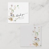 PixDezines Watercolor Wilde Blume Mitteilungskarte (Vorne/Hinten)