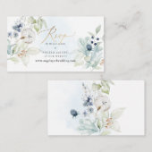 PixDezines Web UAWG Dusty Blue Winter Cotton Begleitkarte (Vorne/Hinten)