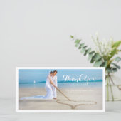 PixDezines wedding Foto vielen Dank Dankeskarte (Stehend Vorderseite)