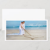 PixDezines wedding Foto vielen Dank Dankeskarte (Vorne/Hinten)