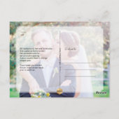 PixDezines Wedding Vielen Dank/Luxe Calligrafy Postkarte (Rückseite)