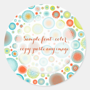 PixDezines Weihnachtsfeier/DIYbackground Runder Aufkleber