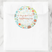 PixDezines Weihnachtsfeier/DIYbackground Runder Aufkleber (Tasche)