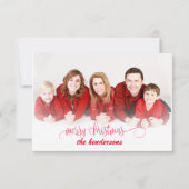 PixDezines Weihnachtsfeiertag Foto Einladung (Vorderseite)