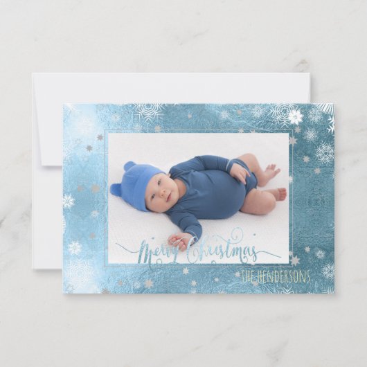 PixDezines Weihnachtsfeiertag Foto/Kalligrafie Einladung (Vorderseite)