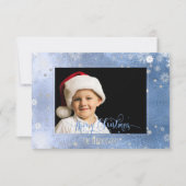 PixDezines Weihnachtsfeiertag Foto/Kalligrafie Einladung (Vorderseite)