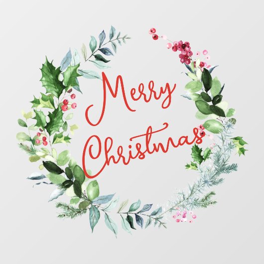 PixDezines Weihnachtskrautfenster Fensteraufkleber (Blatt)