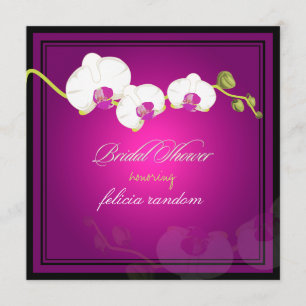 PixDezines weiße Orchidee/Diy-Veranstaltung Einladung