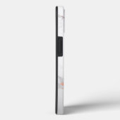 PixDezines Weißmarmor+Imitate Rose Gold Case-Mate iPhone Hülle (Rückseite / Rechts)