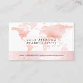 PixDezines Weltkarte Visitenkarte (Vorderseite)