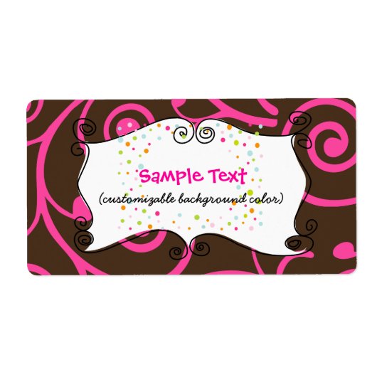 PixDezines Whimsy, rosa Schokolade, Cupcakes (Vorne)