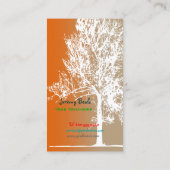 PixDezines White Eak Tree Trimmer für die Verwendu Visitenkarte (Rückseite)