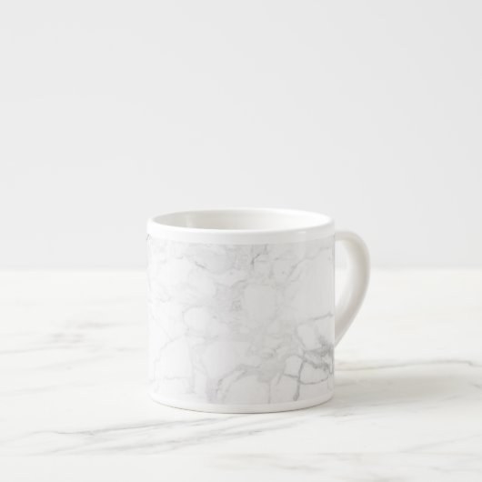 PixDezines WHITE MARBLE Espressotasse (Vorderseite Rechts)