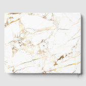 PixDezines WHITE MARBLE+IMITATS GOLD VEINS Gästebuch (Rückseite)