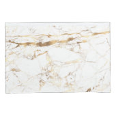PixDezines WHITE MARBLE+IMITATS GOLD VEINS Kissenbezug (Vorderseite-Rechts)