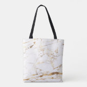 PixDezines WHITE MARBLE+IMITATS GOLD VEINS Tasche (Rückseite)