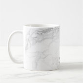 PixDezines WHITE MARBLE Kaffeetasse (Links)