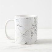 PixDezines WHITE MARBLE Kaffeetasse (Links)