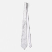 PixDezines White Marble Slab Krawatte (Vorderseite)
