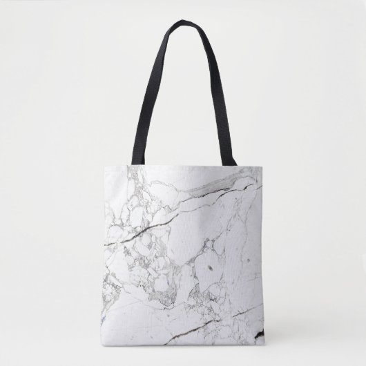 PixDezines WHITE MARBLE Tasche (Vorderseite)