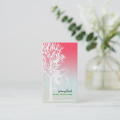 PixDezines white oak Tree Trimmers in Form von Fil Visitenkarte (Stehend Vorderseite)