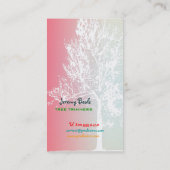 PixDezines white oak Tree Trimmers in Form von Fil Visitenkarte (Rückseite)