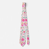 PixDezines William Morris Pink Blue Krawatte (Vorderseite)