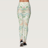 PixDezines William Morris Strawberry Diief Mint Leggings (Rückseite)