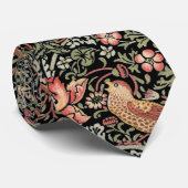 PixDezines William Morris Strawberry Thief Krawatte (Gerollt)