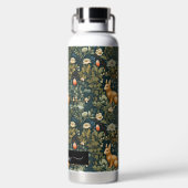 PixDezines William Morris Woodland Trinkflasche (Rückseite)