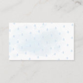 PixDezines Windelwasser Wasserfarbe Blass Blass Platzkarte (Rückseite)
