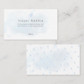 PixDezines Windelwasser Wasserfarbe Blass Blass Platzkarte (Vorne/Hinten)