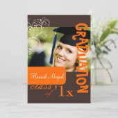 PixDezines-Wirbel, 2011 Abschluss, benutzerdefinie Einladung (Stehend Vorderseite)