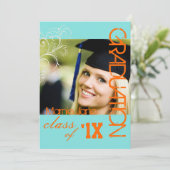 PixDezines Wirbel, 2013 Abschluss, DIY Color Einladung (Stehend Vorderseite)